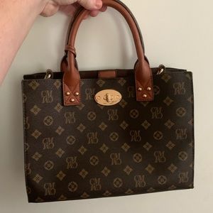 Brown Purse Top Handle